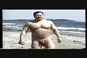 Japansk bære Nøgen på stranden hjemmelavet gay porno