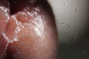 Makro tæt op cumming på glas porno sakura køn